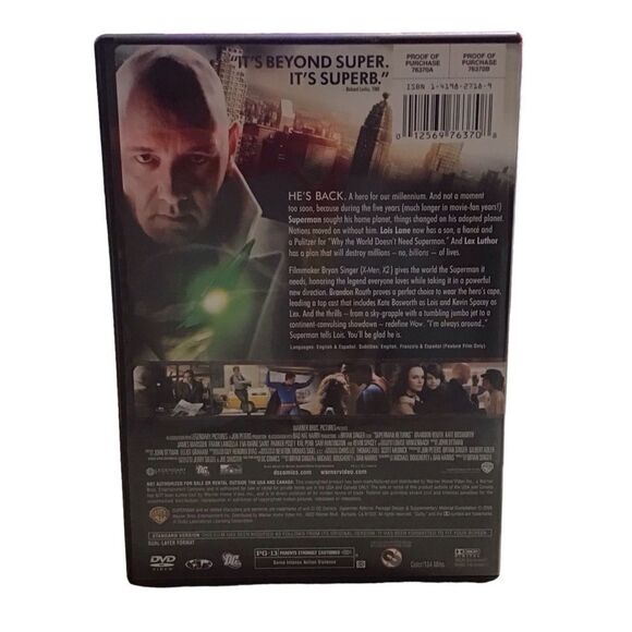 Superman Returns DVD - 5/$20 - Picture 2 of 3